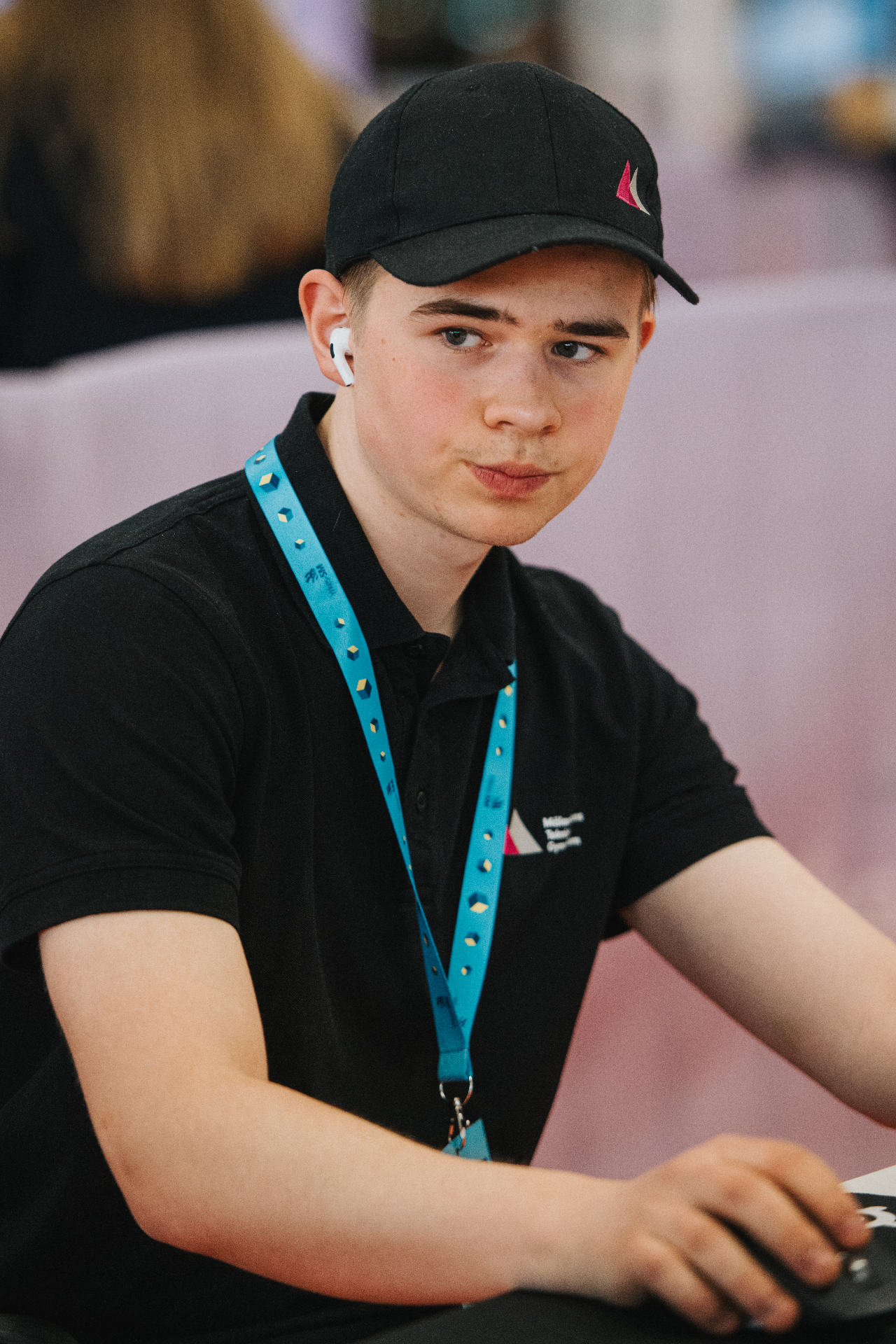 Portrait of the creator at a CAD competition